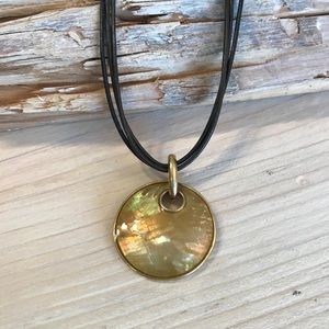 Lia Sophia Bronze Medallion Multi Strand Necklace